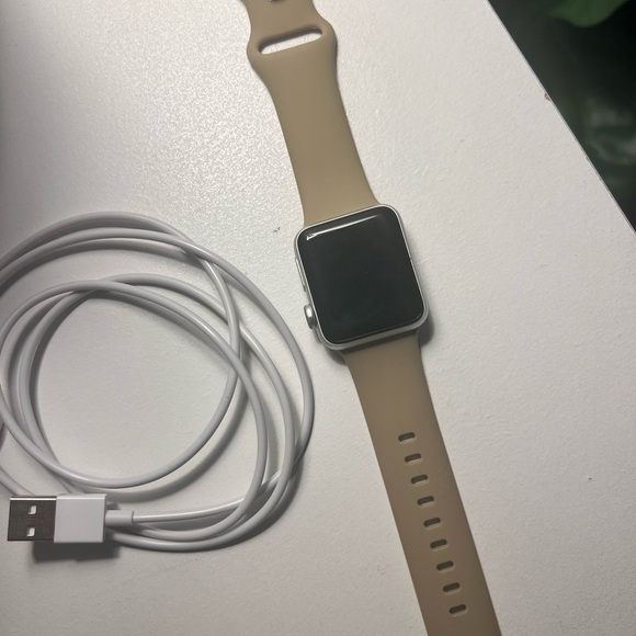 Series 3 Apple Watch with Tan Band